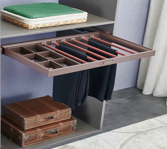 Trousers Rack + Jewellery Tray Combo Soft Close