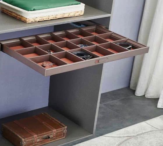 Jewellery Tray Leather Soft Close