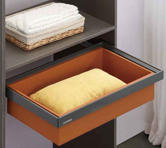 Leather Storage Basket Soft Close