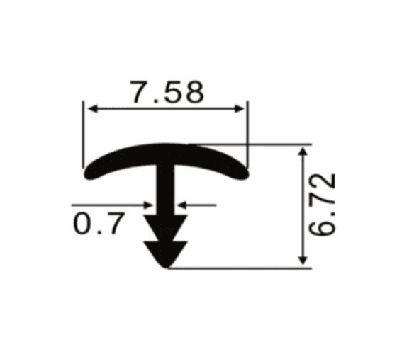 Inlay Half Round Profile (611)