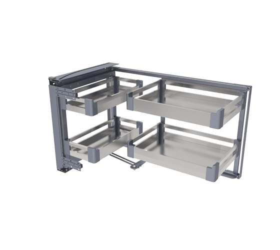 Magic Corner SC SS + Wood Base Basket