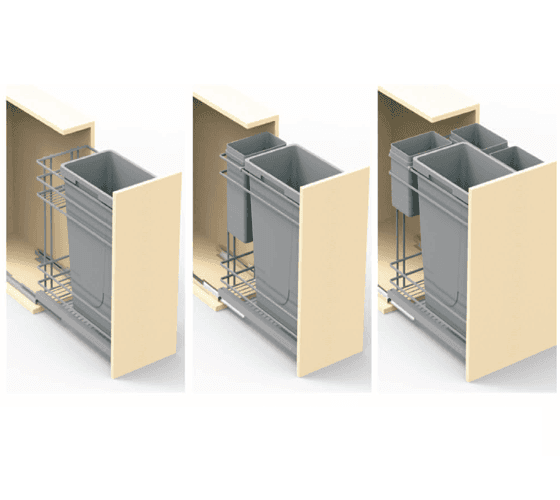 Sortable Single Trash Bin