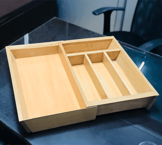 Wooden Cutlery Tray