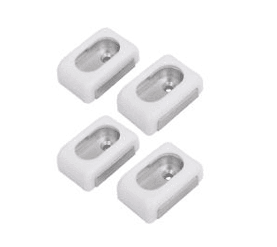 Oval PVC Bracket (Wardrobe Pipe Hanging)