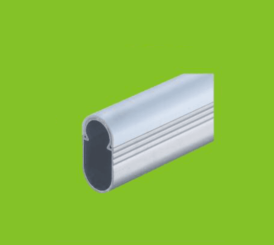 Oval Pipe Aluminium PVC Coated (Wardrobe Pipe)